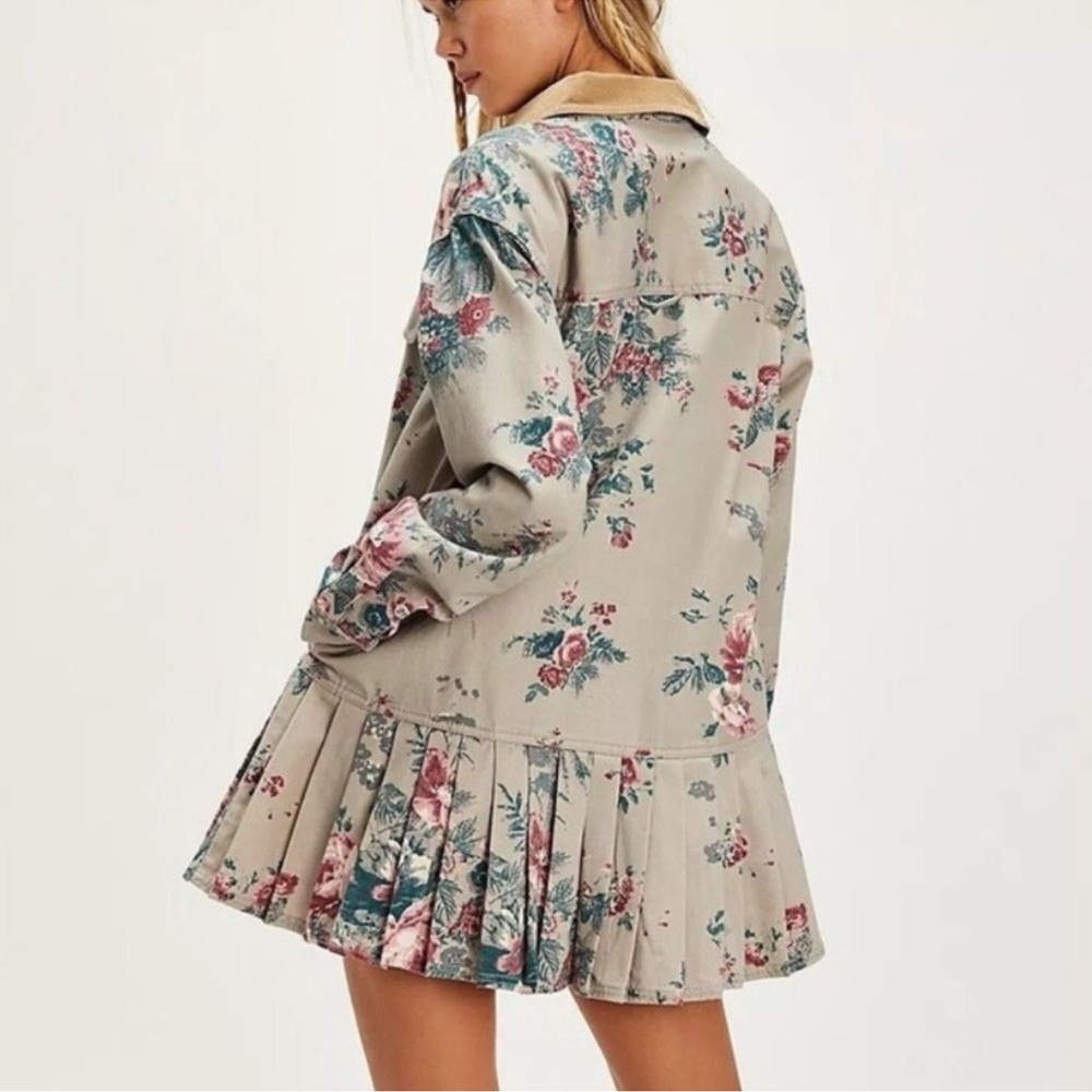 Free People Floral Mini Dress NWOT - Picture 3 of 10